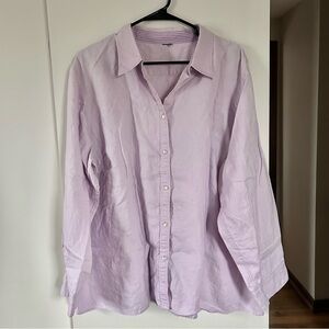 Light Purple Button-Up Blouse
